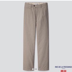 Uniqlo xs checked straight leg dress pants